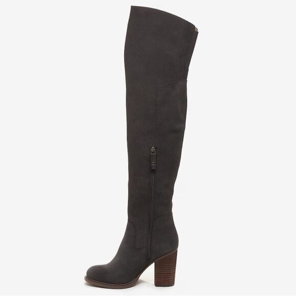 Kelsi Dagger Logan Graphite Suede Over The Knee Boot size 7. - Picture 1 of 11